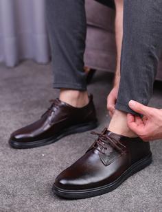 کفش چرم مردانه مجلسی فندی بندی