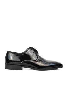 کفش رسمی مردانه سیاه برند pierre cardin XP-00000000016450 ا Siyah Rugan Hakiki Deri Erkek Klasik Ayakkabı