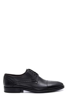 کفش رسمی مردانه سیاه برند derimod 5638372972 ا Siyah Erkek Deri Desen Detaylı Klasik Ayakkabı