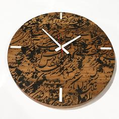 ساعت دیواری چوبی گالری چارگوش مدل cw20 دایره ا CHE WOODEN CLOCK CW20