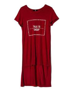 لباس راحتی زنانه نخی یقه گرد قرمز JPA ا لباس راحتی زنانه نخی یقه گرد قرمز JPA
