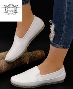 کفش چرم کاوه مدل زنانه کد 073 - سفید / 36 ا charm kaveh