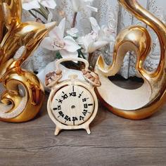 ساعت فانتزی رومیزی چوبی دست ساز ا Handmade wooden fancy table clock