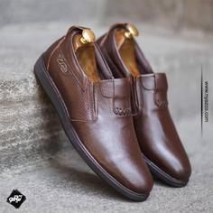 کفش رسمی مردانه تبریز مدل ترافیک کد ۲۱۲ رنگ قهوه‌ای