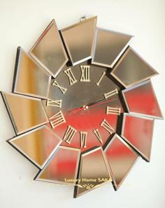 ساعت آینه ای مدل گرداب ا Whirlpool model mirror clock
