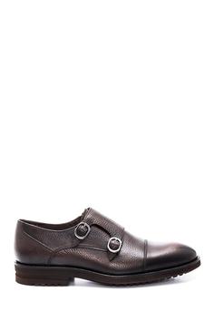 کفش رسمی مردانه قهوه ای برند derimod 5638372925 ا Kahverengi Erkek Deri Çift Tokalı Casual Ayakkabı