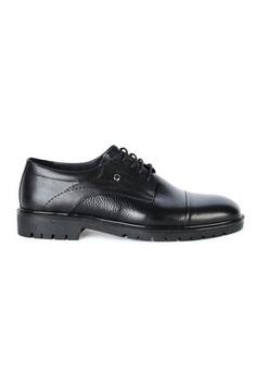 کفش رسمی مردانه سیاه برند pierre cardin 22AYC06151 ا 10411 Siyah Kauçuk %100 Deri Erkek Klasik Ayakkabı