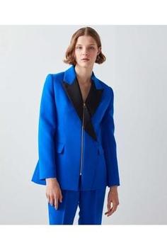 خرید اینترنتی کت زنانه آبی برند ipekyol IW6220106016 ا Saten Mix Blazer