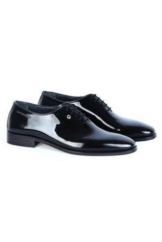 خرید اینترنتی کفش رسمی مردانه سیاه پیر کاردین 22AYC06501 ا 103129 Siyah Rugan Deri Erkek Klasik Ayakkabı