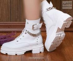 نیم بوت مدل زنجیر دار ا Ankle boots with chains