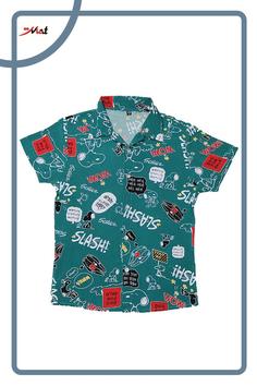 پیراهن پسرانه هاوایی طرح 1 سایز 7
