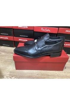 خرید اینترنتی کفش رسمی مردانه سیاه پیر کاردین 468090 ا 468090 Ayakkabı