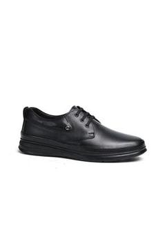 کفش رسمی مردانه سیاه برند pierre cardin BBE66317 ا Deri Konfor Taban Bağcıklı Ayakkabı