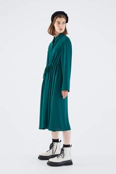 سرهمی دامن دار زنانه برند رومن ( ROMAN ) مدل مدل پیراهن سبز لباس مجلسی - کدمحصول 120801