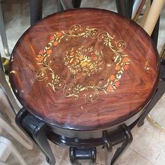 میز عسلی سه تکه معرق چوبی توسکا ا TUSKA