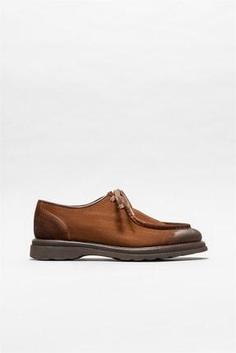 خرید اینترنتی کفش رسمی مردانه قهوه ای اله MANCHA ا Taba Deri Erkek Günlük Ayakkabı