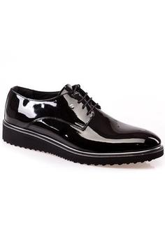 کفش کلاسیک ورنی مردانه مشکی برند depderi