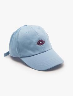 کلاه کپ زنانه آبی کوتون 8YAK45007AA600 ا İşlemeli Cap Şapka