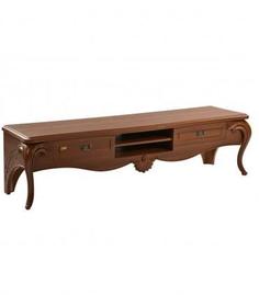 میز تلویزیون چوبی با پایه پلیری طرح کلاسیک مدل 0080