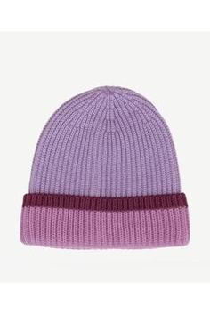 خرید اینترنتی کلاه زمستانی زنانه بنفش یارگیجی 22KKSP6025 ا Çift Renkli Bere