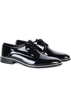 خرید اینترنتی کفش رسمی مردانه سیاه پیر کاردین G800201029 ا Ayakkabı 7019 Rugan - Siyah - 40