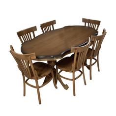 میز و صندلی ناهار خوری اسپرسان چوب مدل sm102 - 4نفره قهوه ای روشن ا sm102