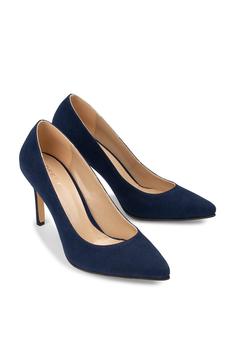 کفش پاشنه دار کلاسیک زنانه آبی سرمه ای برند Deery