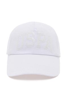کلاه کپ زنانه سفید یو اس پولو 50253011-VR013 ا Kadın Beyaz Şapka