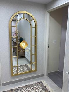 آینه قدی مدل خاتون | رنگ پلی اورتان طلایی |‌ قاب چوبی |‌ سایز ۸۰*۱۸۰
