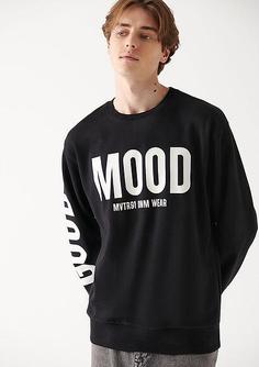 خرید اینترنتی پلیور مردانه سیاه ماوی 0611174 ا Mood Baskılı Siyah Sweatshirt