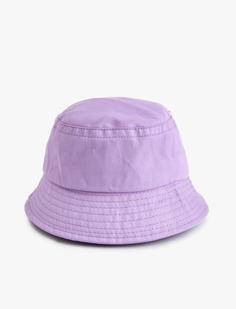 کلاه زنانه بنفش کوتون 1YAK45210AA372 ا Pamuklu Basic Şapka