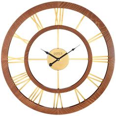 ساعت دیواری چوبی مدل HEINSBERG کد W-19022 رنگ WALNUT/GOLD ا LOTUS - HEINSBERG Wooden Wall Clock Code W-19022