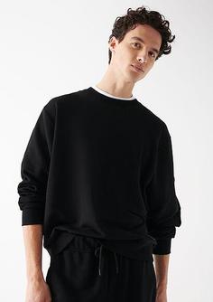 خرید اینترنتی پلیور مردانه سیاه ماوی 0611185 ا Bisiklet Yaka Siyah Basic Sweatshirt