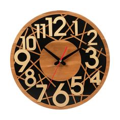 ساعت دیواری چوبی کیتا، مدل کلاسیک، کد CK 602-CM - (قطر 35 cm)