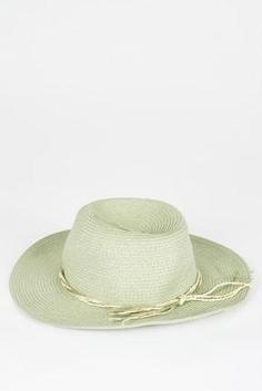 کلاه زنانه سبز دیفاکتو W7197AZ22SM ا Kadın Kloş Hasır Şapka