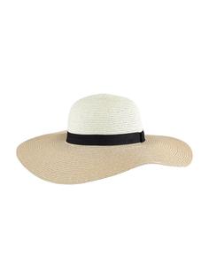 کلاه حصیری مینیسو مدل وکیشن Happy Vacation Summer Sunlight Bicolor Straw Hat Creamy White