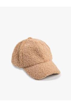 خرید اینترنتی کلاه کپ زنانه قهوه ای کوتون 3WAK40051AA ا Polar Cap Şapka