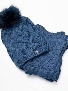 زمستانی دو تکه حصیری کلاه و شال گردن زنانه 20012 سرمه ای ا bornos mode  | 
              61BDDA842F081F34E215A282-9731