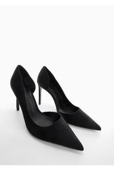 خرید اینترنتی کفش پاشنه دار زنانه سیاه مانگو 47006303 ا Asimetrik Stiletto Ayakkabı