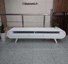 میز تلویزیون - مدل آیناز 160 سفید