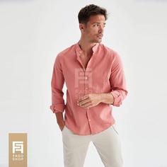 پیراهن مردانه لینن دفکتو | Defacto Linen Shirt ا Defacto Linen Men Shirt Code N6491AZKH202