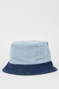 کلاه زنانه آبی دیفاکتو W7196AZ22SM ا Kadın Bucket Şapka