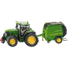 ماشین بازی سیکو - اسباب بازی مدل  Deere Tractor With Baler No.1665