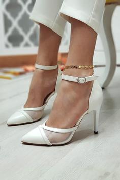 کفش استیلتو زنانه سفید برند esteriva
