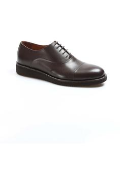 کفش کلاسیک چرم اصل کفش مردانه قهوه ای آکسفورد برند Fast Step