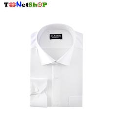 پیراهن مردانه سفید آستین بلند کد 2020