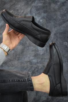 کفش مردانه مشکی چرم مصنوعی کفش پدر طراحی مدرن کلاسیک برند capel hor-se