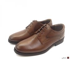 کفش مردانه چرم طبیعی کلاسیک ساده عسلی ارسال رایگان با گارانتی