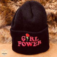 کلاه بافت طرح GIRL POWER