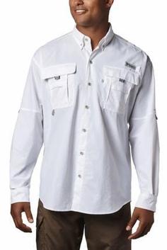 پیراهن آستین بلند مردانه سفید برند columbia fm7048-100 ا Bahama Iı Erkek Uzun Kollu Gömlek